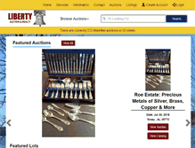 Tablet Screenshot of libertyauctionandrealty.com